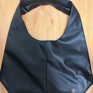 Black Leather Tote Bag